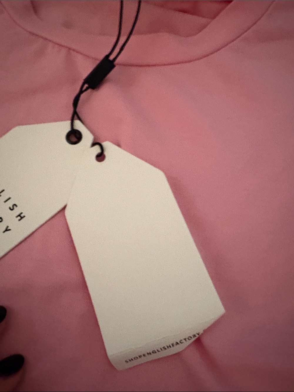 English Factory Light Pink Ruffle Sleeve Tee - Picture 3 of 6